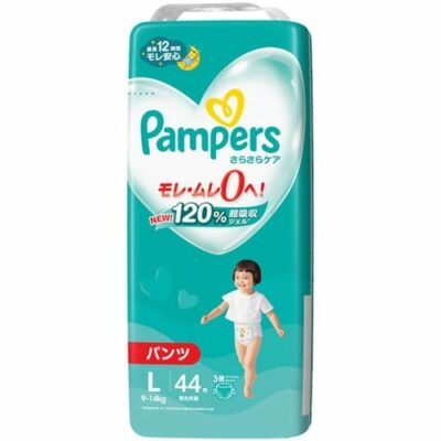 Pampers Smooth Care Nappy Pants Size L (9-14kg) – 44 Pack | Ultra-Absorbent Gel, Zero Leakage | Silky Comfort