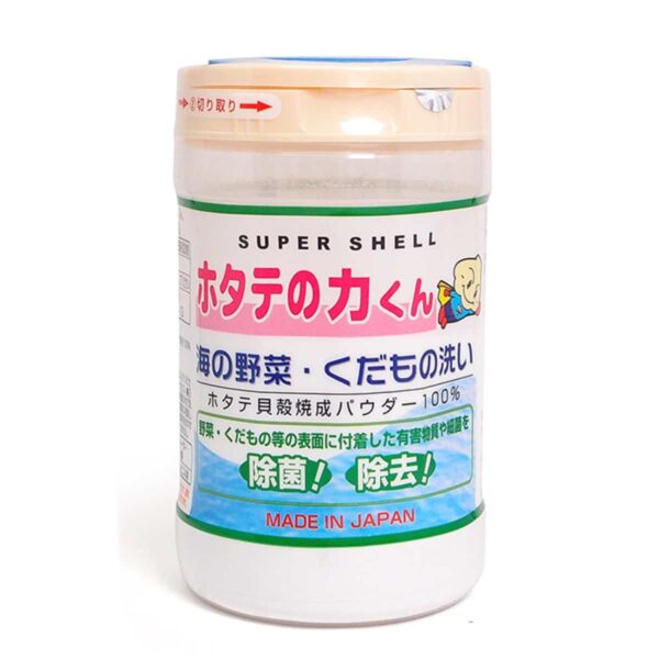 100% Japanese Natural Scallop Shells' Disinfecting & Cleaning Powder 1 Pack(90g)-Fruit & Vegetable Washing