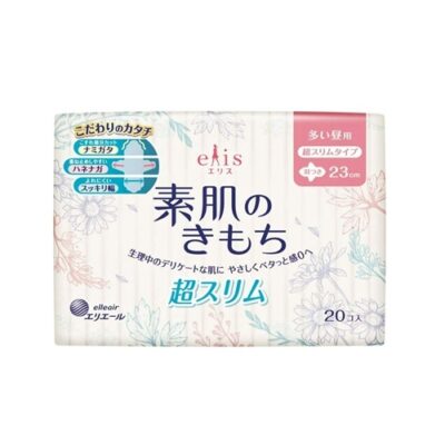 Elis Gentle Touch Bare Skin Feeling Super Slim Day Pads with Wings 23cm 20PK