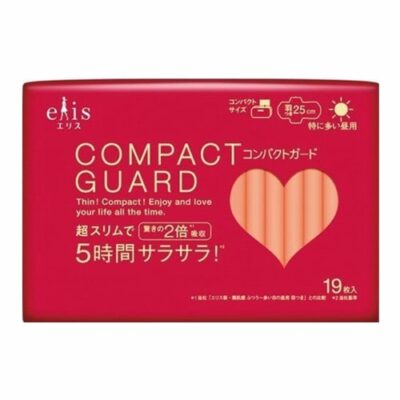 Elis Compact Guard Ultra Slim Pads with Wings for Heavy Daytime Use 25cm 19 Pack