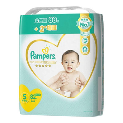 Pampers Premium 一级帮 Nappy Size S for 4-8kg Sensitive Skin 敏感肌 Babies Super Jumbo 82PK
