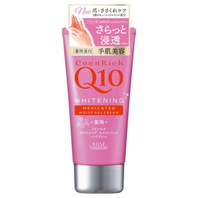KOSE Coenrich Q10 Whitening Medicated Moist Gel Hand Cream 80G for Softer and Smoother Hands