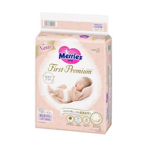 Merries First Premium 花王顶级 Nappy for Newborn-5kg Babies 66PK