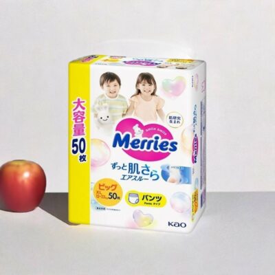 Group Buy Sale Merries Super Absorbent and Breathable Nappy Pants XL for 12-22kg Babies Super Jumbo 50 Pack for Long-Lasting Use