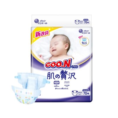 Daio GOO.N Luxury Sensitive Skin 奢华肌 Nappy Size NB for Nb-5kg Babies 70PK
