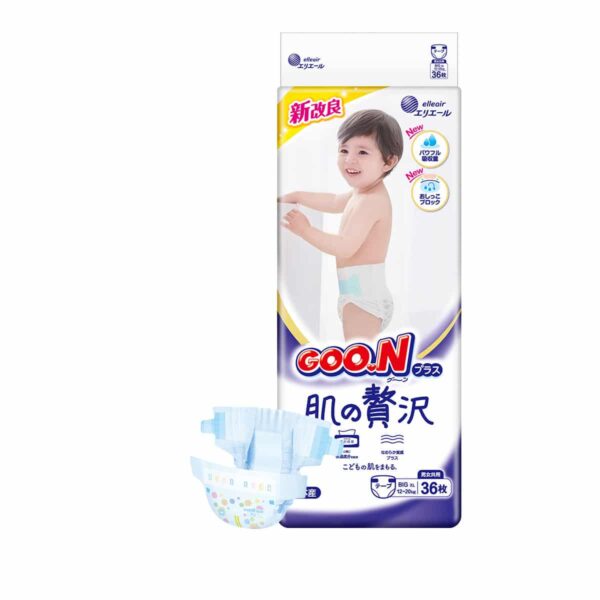 Exclusive Group Buy: GOO.N Luxury Premium Sensitive Skin Nappies for Size XL(12-20kg) Babies 36 Pieces