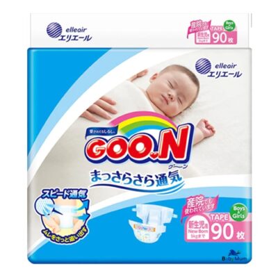 Daio GOO.N Unisex Nappy Size Nb for Newborn-5kg Babies 90Pk