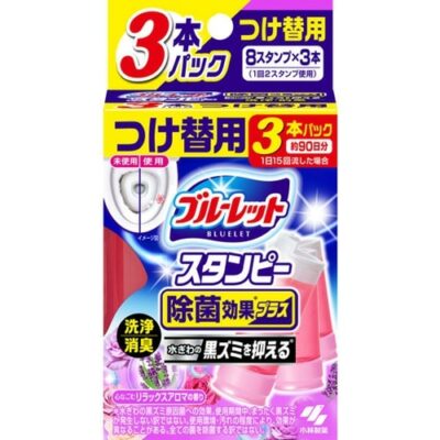 Kobayashi Toilet Cleaning Gel Stamp Sterilization Plus Relaxing Aroma Refill 28g × 3