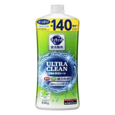 Kao Cucute Ultra Clean Dishwashing Gel for Dishwasher Use Refill Jumbo 925g (840g plus Bonus 85g) Refreshing Herb