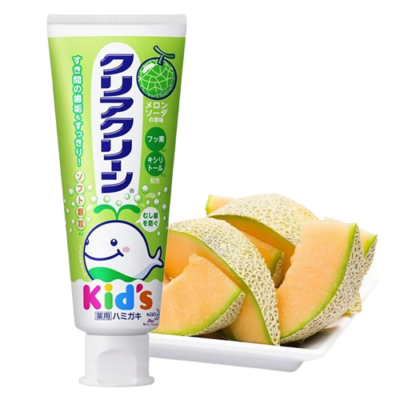 Kao Clear Clean Kids Medicated Toothpaste – Melon Soda Flavor, 70g