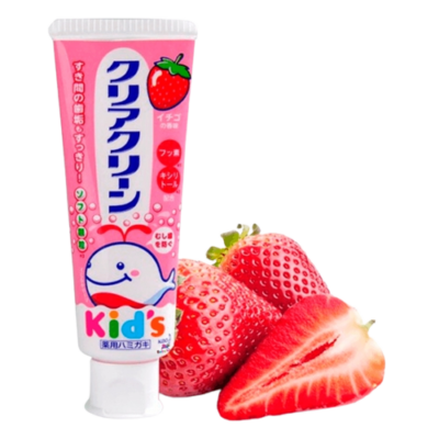 Kao Clear Clean Kids Medicated Toothpaste – Strawberry Flavor, 70g