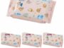 4 Packs Goo.n Plus Premium Refreshing Thick Baby Wipes With Milk Lotion 60 Sheets