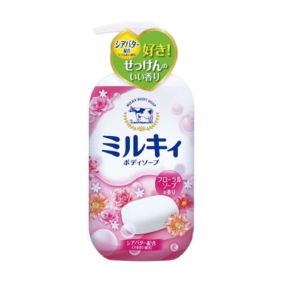Cow Brand Milky Body Soap Relax Floral Fragrance Pump 550ml