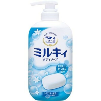 Cow Brand Milky Body Soap Refreshing Soap Fragrance Pump 550ml