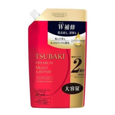 Shiseido Tsubaki Premium Moist & Repair Conditioner Refill 660ml – for Frizz Control and Glossy Shine