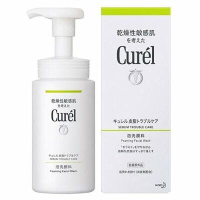 Kao Curél Sebum Trouble Care Series Foam Facial Wash 150ml – Oil & Acne Management