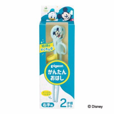 Pigeon Mickey & Donald Easy-to-Use Right-Hand Chopsticks | Suitable from Around 2 Years Old