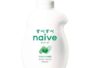 Naive Body Wash, Aloe-Infused, Plant-Derived, 530ml, Skin-Friendly & Moisturizing, Kracie