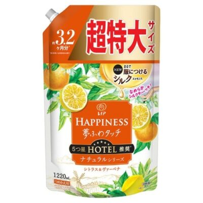 Lenor Happiness Dream Fluffy Touch Fabric Softener Refill Extra Large 1220ml – Natural Series Citrus & Verbena by P&G