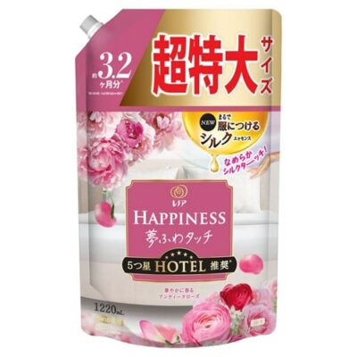 Lenor Happiness Dream Fluffy Touch Fabric Softener Refill Extra Large 1220ml – Fragrant Antique Rose by P&G