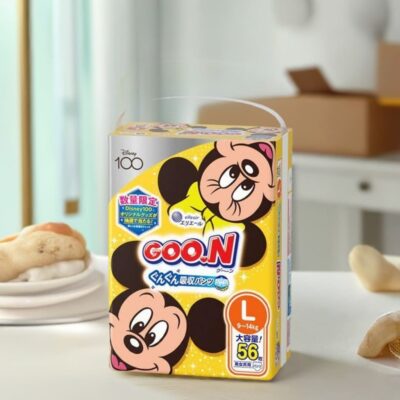 Group Buy Tuan Gou Sale, Goo.N Disney Limited Edition Nappy Pants L 9-14kg, Jumbo Pack, 56 Pieces
