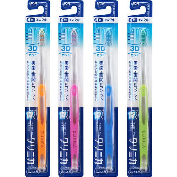 LION "Clinica" 3D Cut 4-Rows Toothbrush Soft 1 Pack