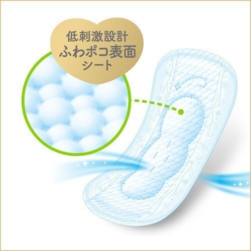 Laurier Happy "Bare Skin" Heavy Night Soft Pads Wtih Wings 35cm 8PK
