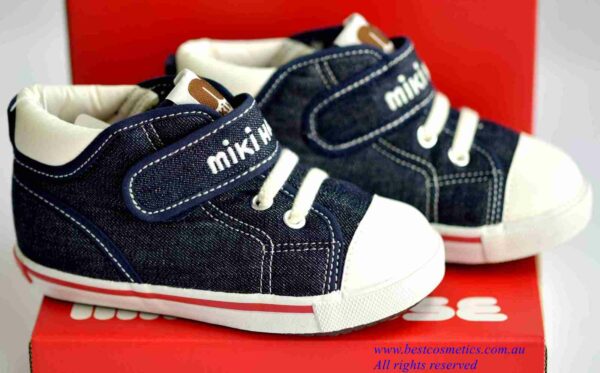 Miki House Logo Campus 2ND Stage Baby shoes - BLUE