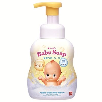 Cow Brand Kewpie Baby Foam Soap for Hair and Body Moist 400mL