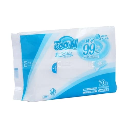 GOO.N Skin Friendly Baby Wipe Refills 1 Pack (70 Sheets)