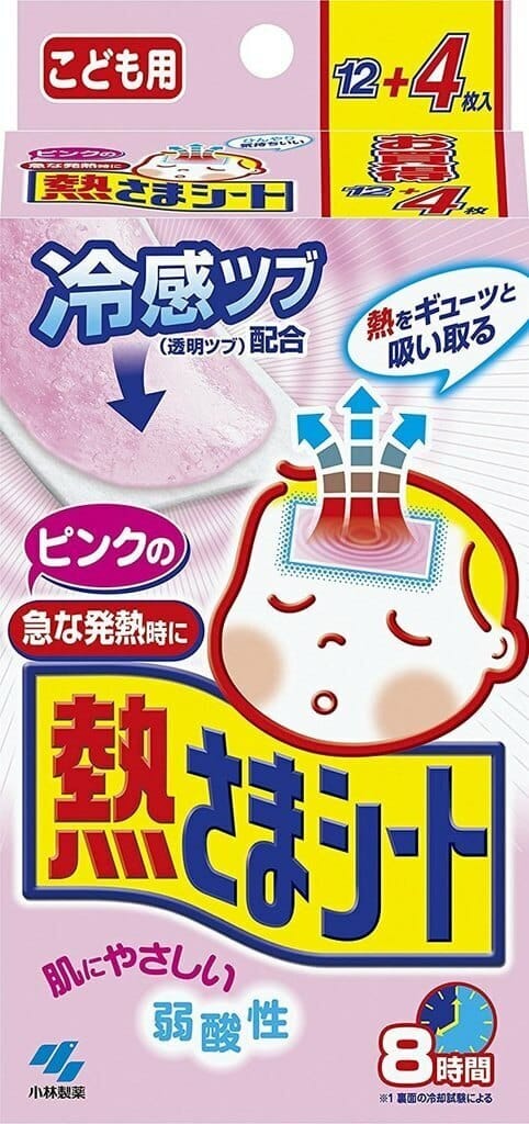 KOBAYASHI Kids Fever Cooling Gel Sheet 12+4 PK