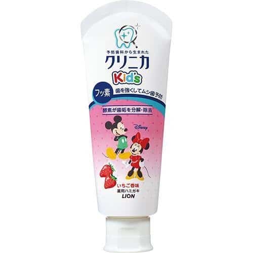Lion Clinica Mickey Mouse Children Toothpaste Strawberry Flavor 60g