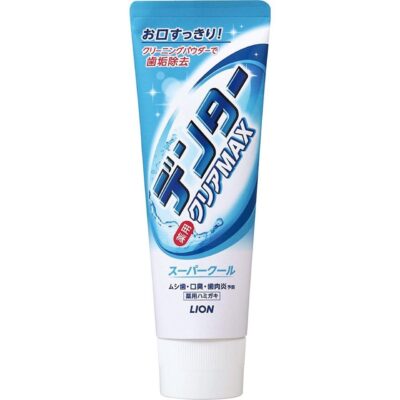 LION “Dentor Clear MAX” Vertical Tooth Paste Super Cool Mint 1 Pack(140g)