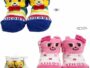 MH Folded Putchi & Usako Baby Socks 9-11cm Multi-Color