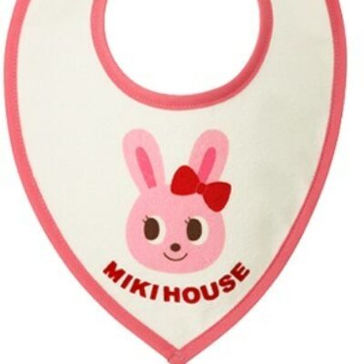 Miki House Putchi & Usako Print Style Bibs Pink