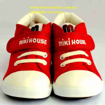 Miki House Logo Campus 2ND Stage Baby shoes – RED (14.50cm-15.50cm)