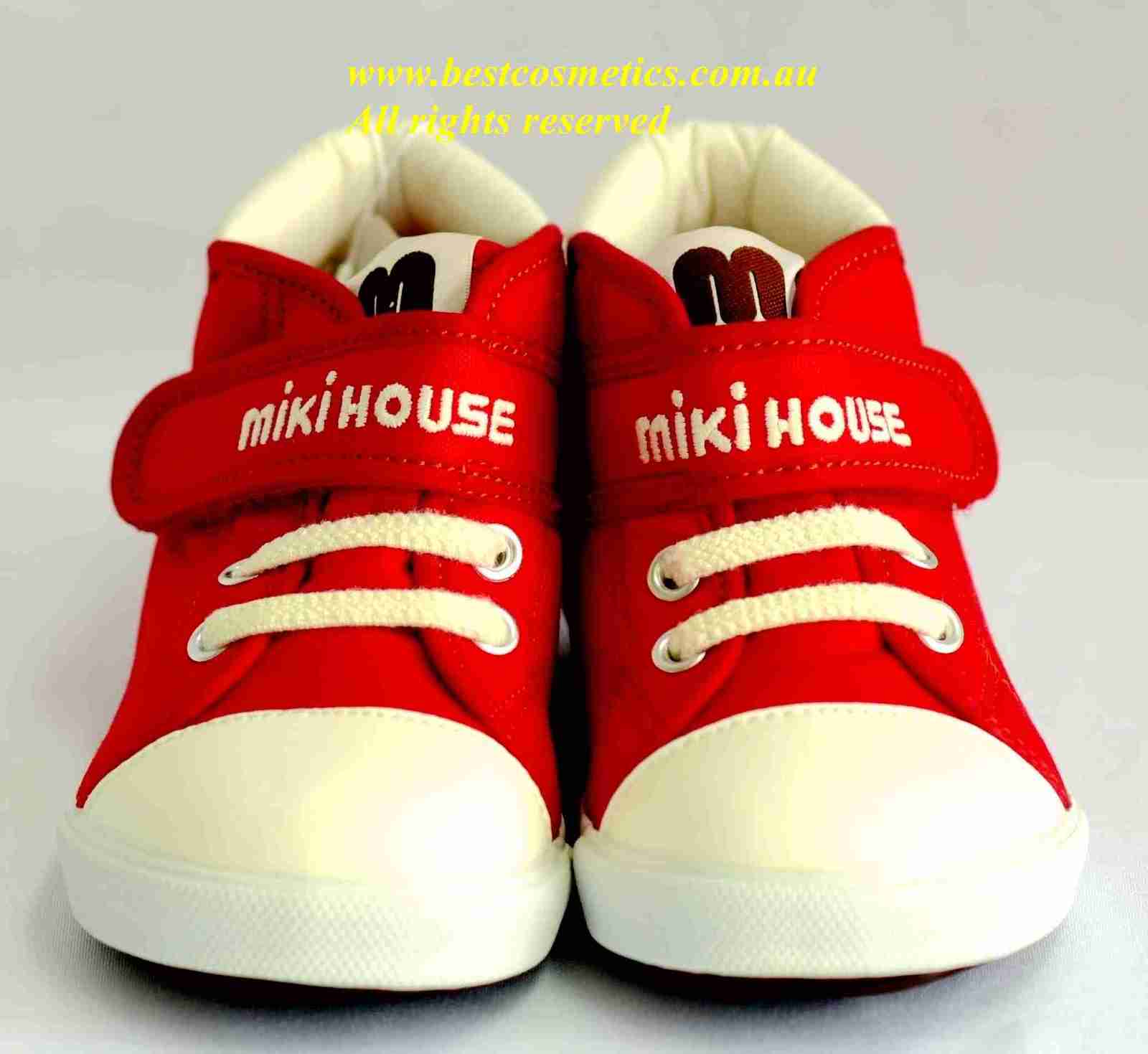 Miki House Logo Campus 2ND Stage Baby shoes - RED (14.50cm-15.50cm)