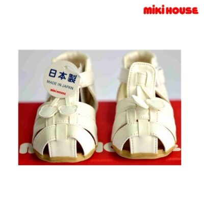 Miki House 2nd Stage Soft Sandals White Size 14cm-15cm