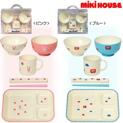 Miki House Tableware Set with Clear Case
