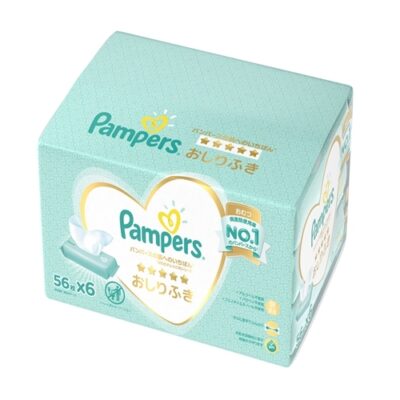 Pampers Premium一级帮敏感肌设计 Gentle on Skin Thick Baby Wipe Refills 56 Sheets x 6Pks