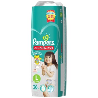 Pampers Graduation Nappy Pants Size L (9-14kg) 36 Pack | Toilet Training Essentials